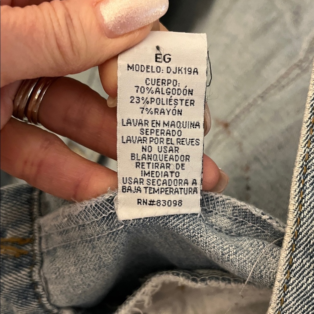 Unique Denim And Suede Patchwork Jacket With A We… - image 2